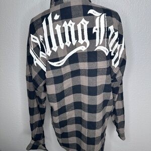 Vintage Flannel Drop Shoulder Shirt